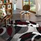 World Rug Gallery Contemporary Abstract Circles Soft Area Rug 6'6'' Round Red 105RED6RND - alternate 2